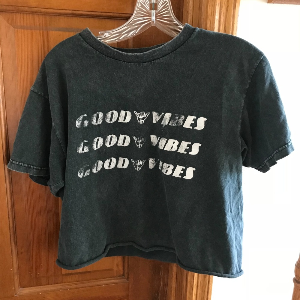 Brandy Melville Good Vibes Graphic Tee